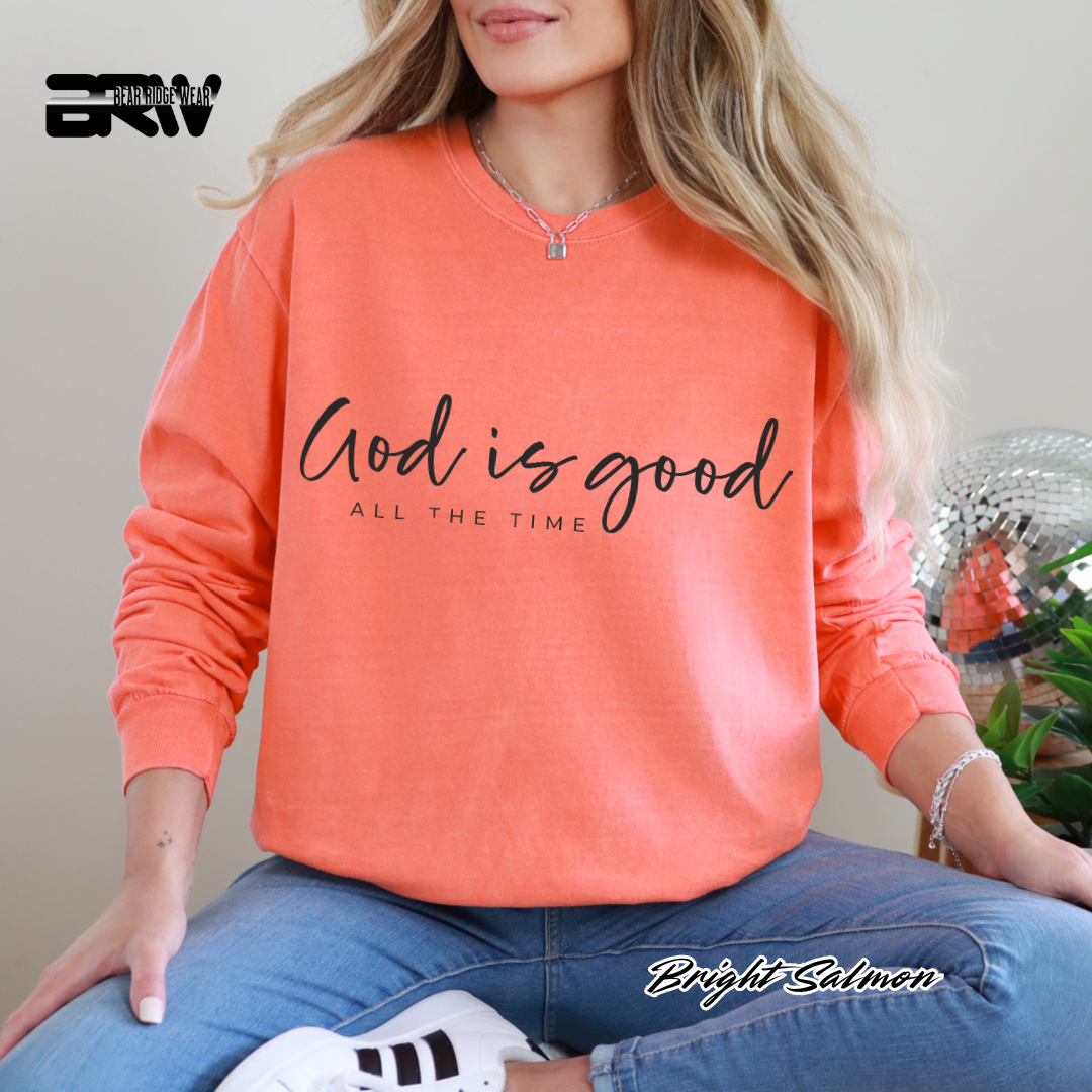 'God Is Good All The Time' Faith Long-Sleeve Tee