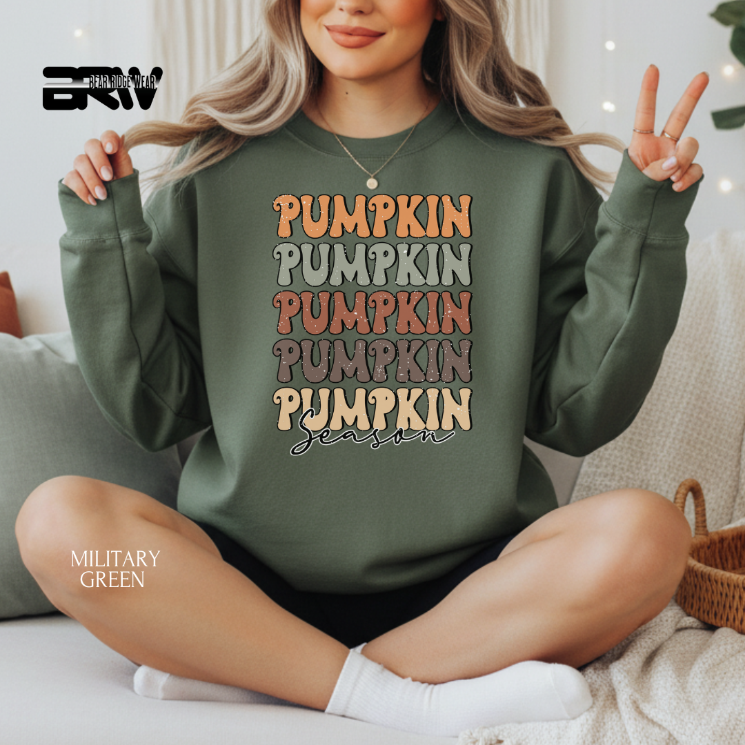 'Pumpkin Pumpkin Season' Fall Crewneck Sweatshirt
