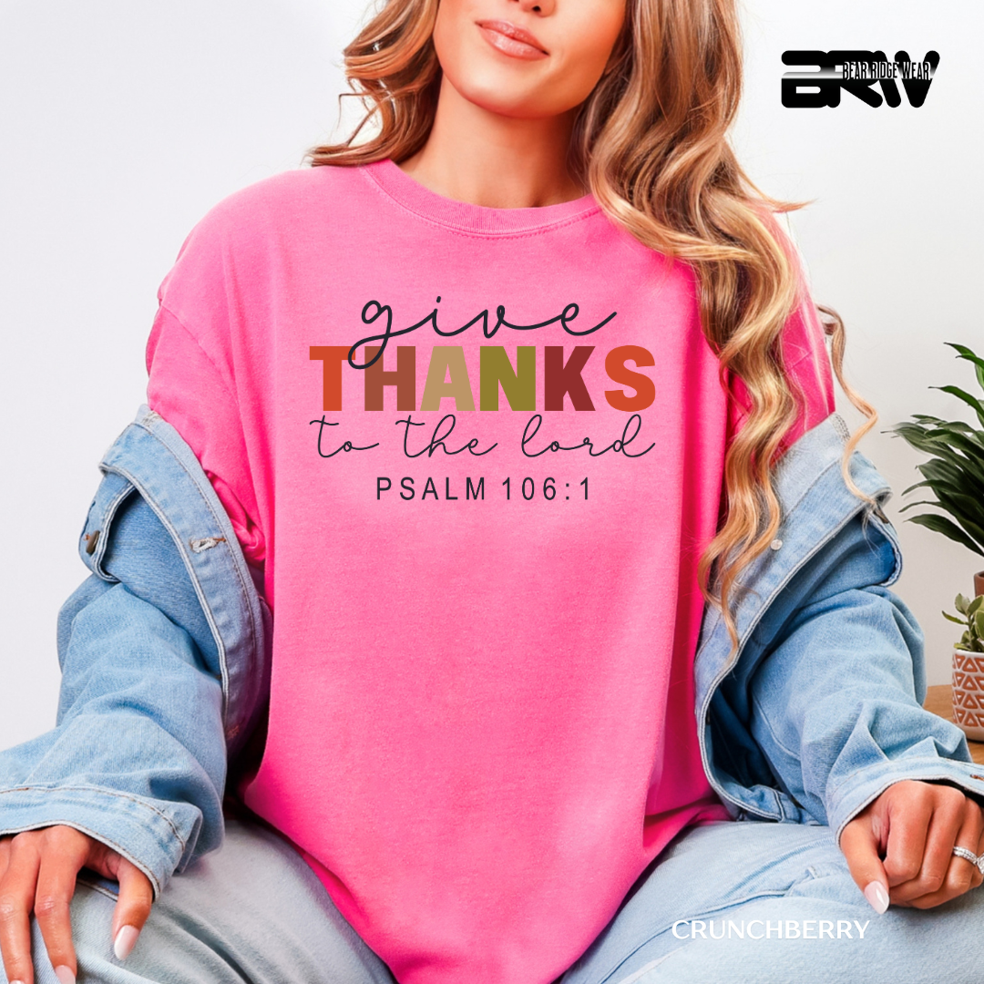 'Give Thanks To The Lord' Faith Tee