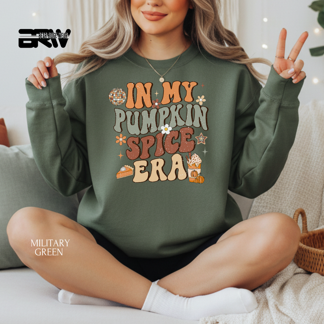 'In My Pumpkin Spice Era' Fall Crewneck Sweatshirt