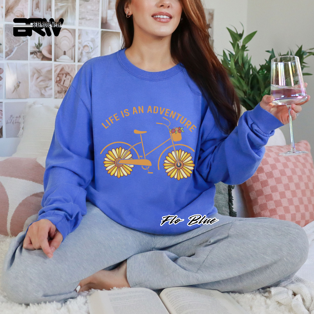 'Life is an adventure' Long Sleeve Tee