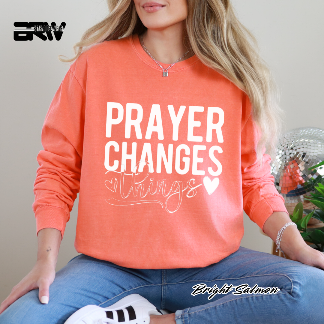 'Prayer Changes Things' Faith Long-Sleeve Tee