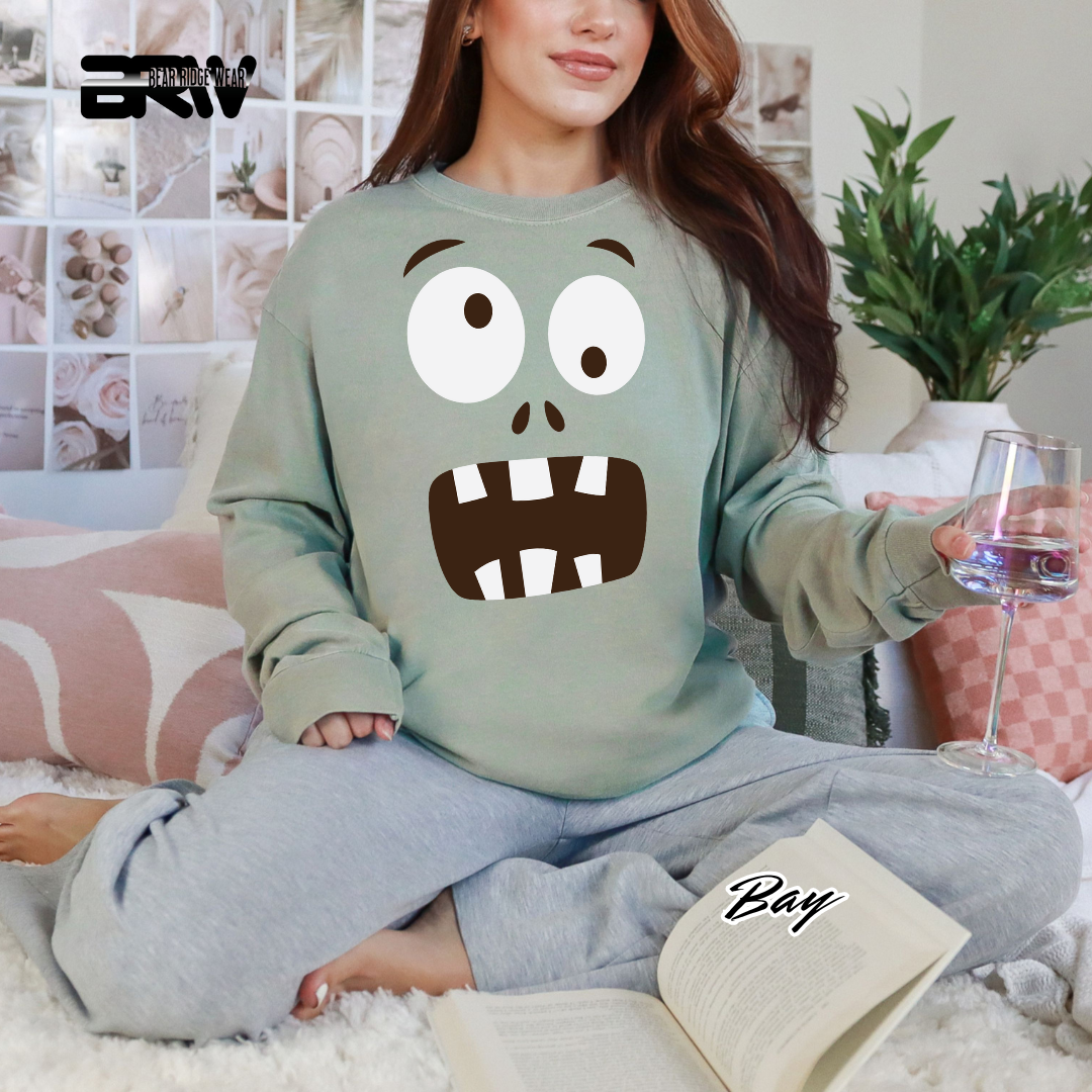 'Monster face' Fall Long-Sleeve Tee