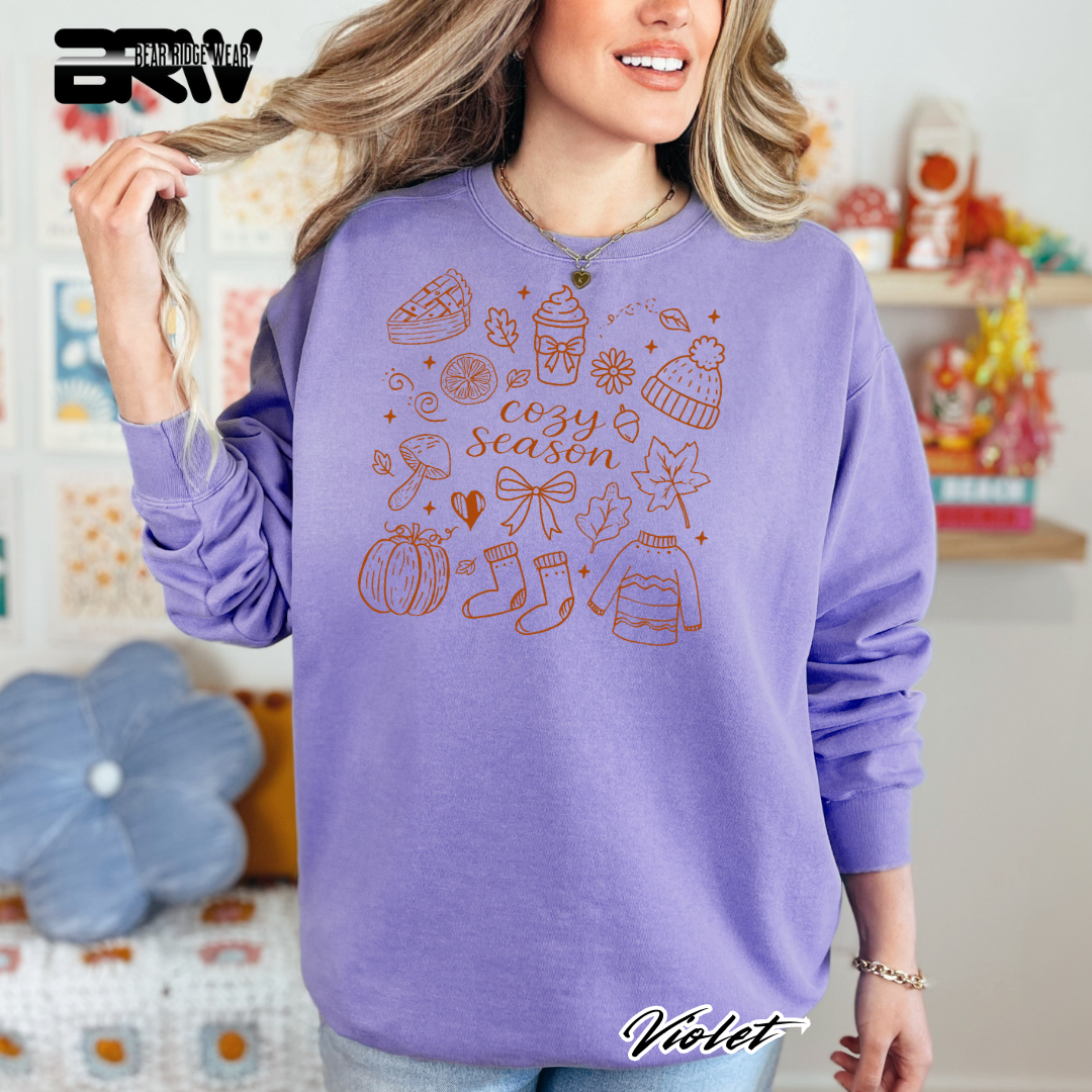 'Cozy Season Fall' Fall Long Sleeve Tee