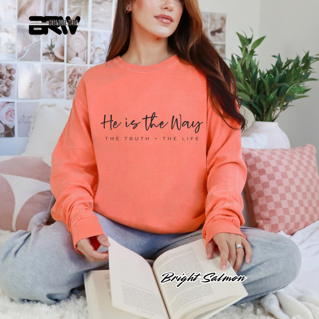 'He Is The Way' Faith Long-Sleeve Tee