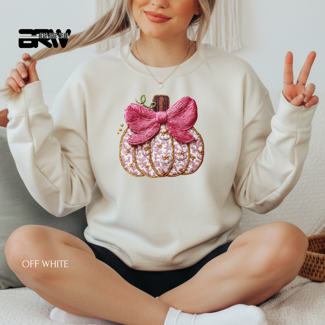 'Stitch Pumpkin' Christmas Crewneck Sweatshirt