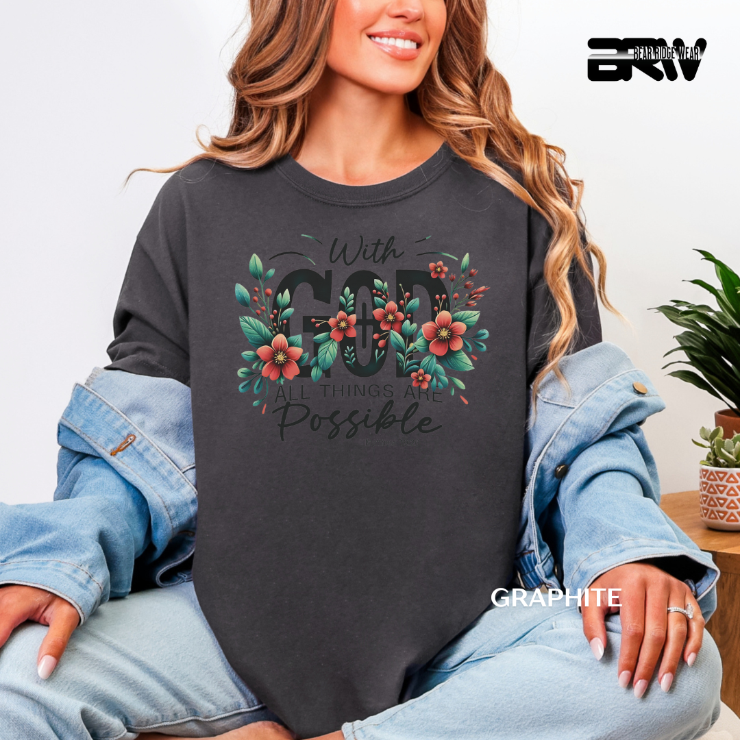 'With God' Faith Tee