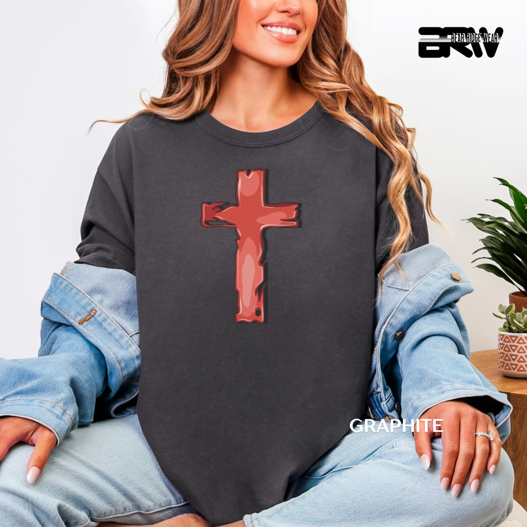 'Cross-Red' Faith Tee