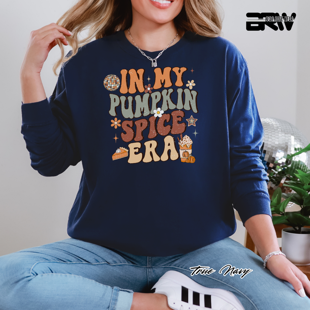 'In My Pumpkin Spice Era' Fall Long-Sleeve Tee