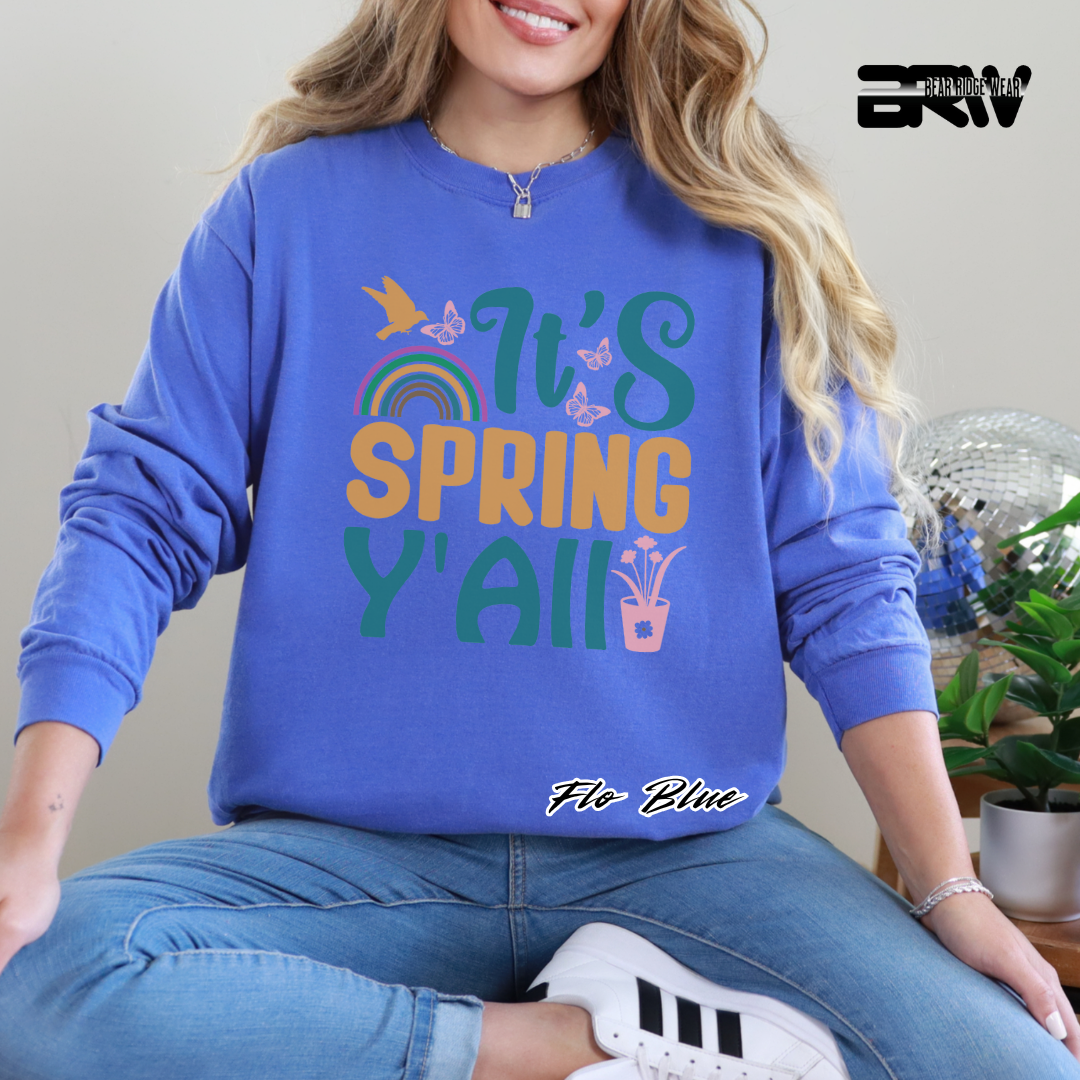 'It's Spring Y’all' Long Sleeve Tee