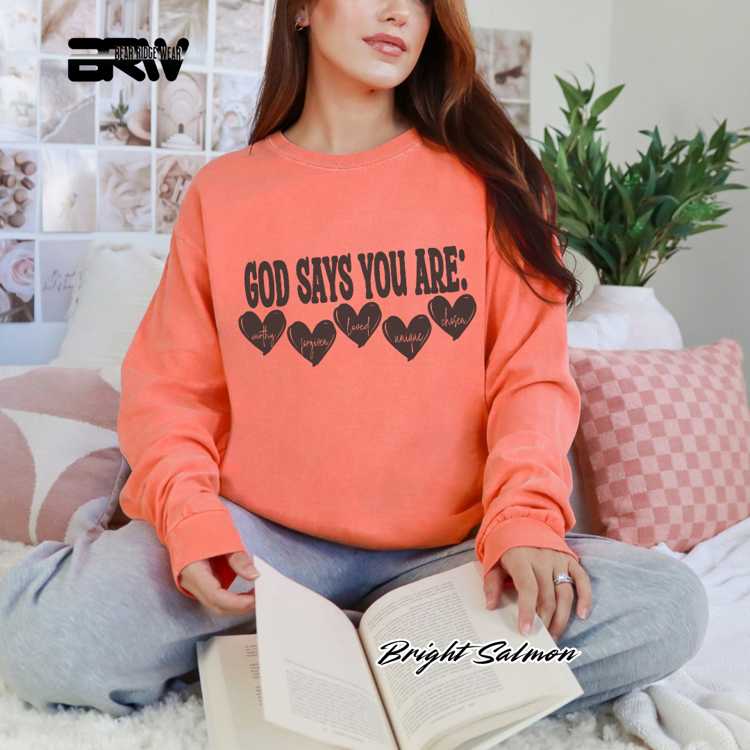 'God Say's You Are' Faith Long-Sleeve Tee