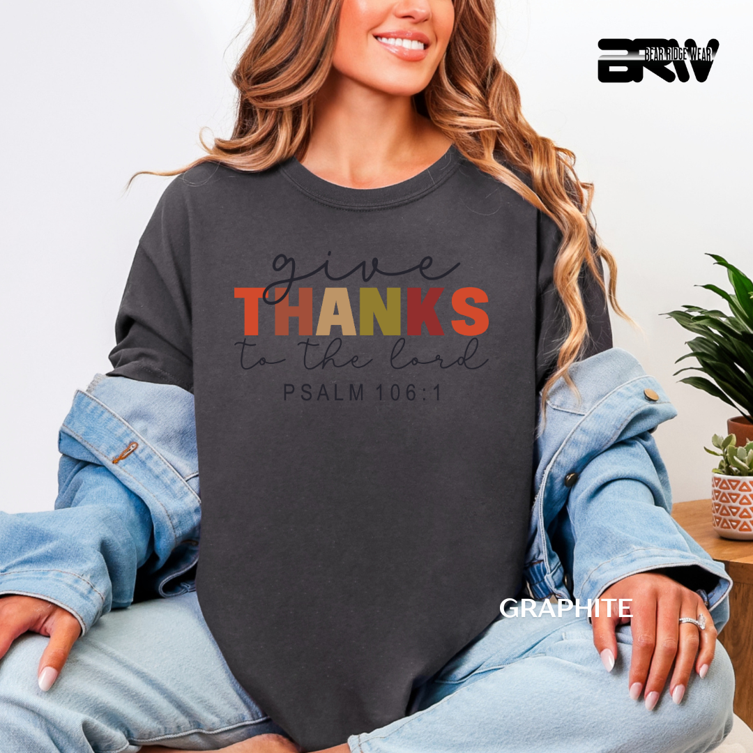 'Give Thanks To The Lord' Faith Tee