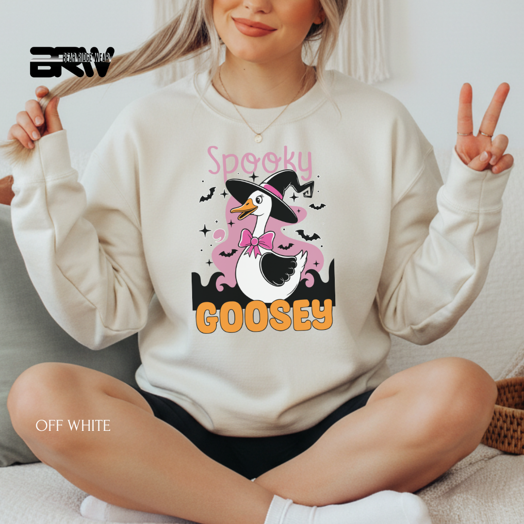 'Spooky Goosey' Fall Crewneck Sweatshirt