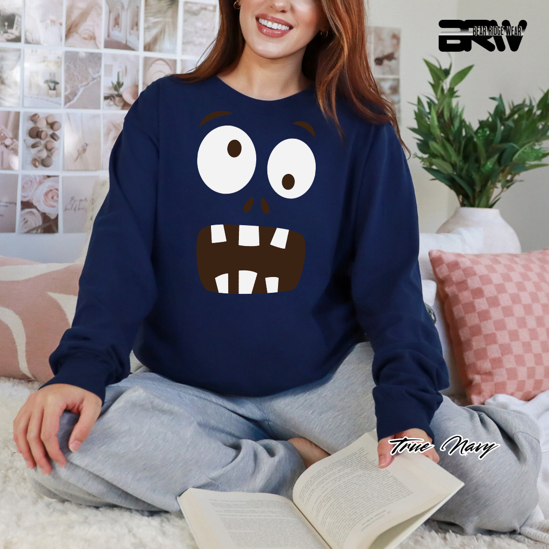 'Monster face' Fall Long-Sleeve Tee