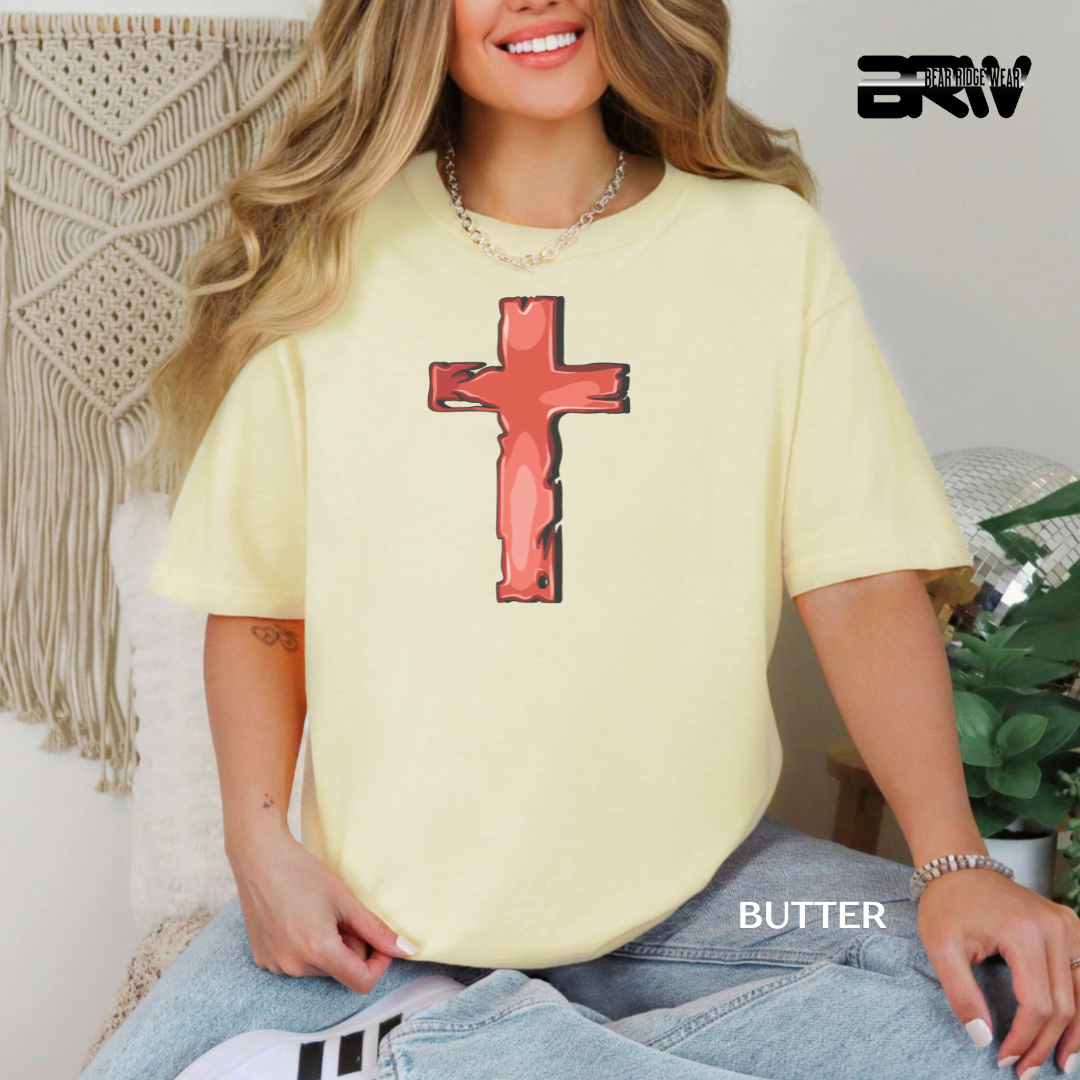 'Cross-Red' Faith Tee