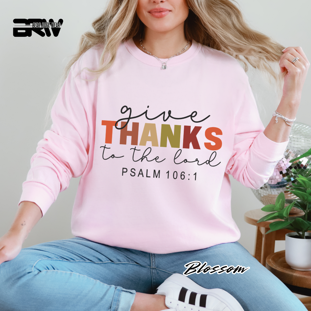 'Give Thanks To The Lord' Faith Long-Sleeve Tee