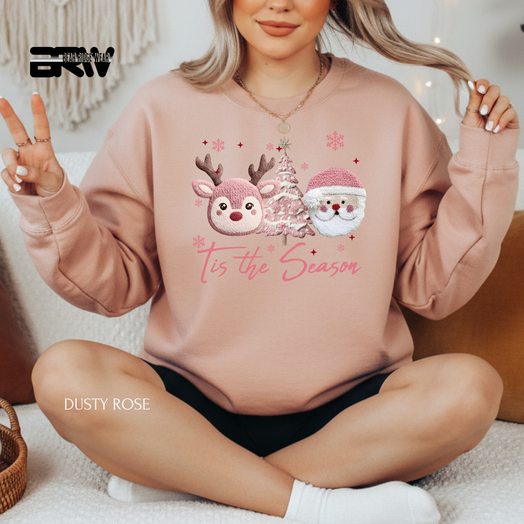 'Tis The Season Yarn 2' Christmas Crewneck Sweatshirt