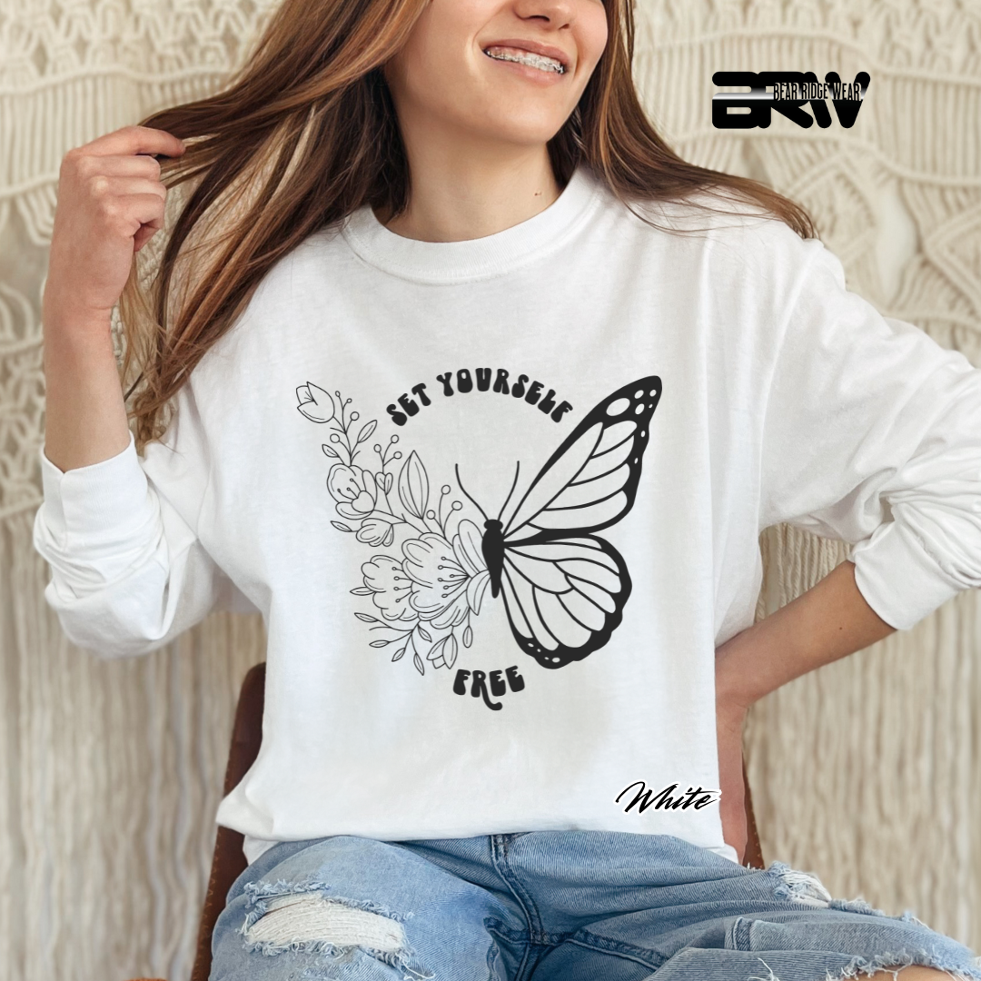 'Set Yourself Free' Long Sleeve Tee