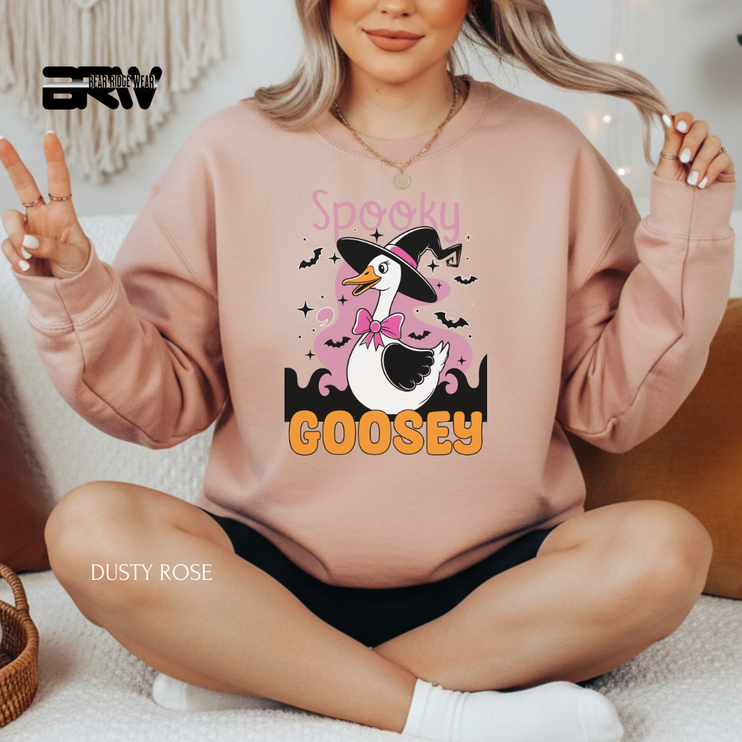 'Spooky Goosey' Fall Crewneck Sweatshirt