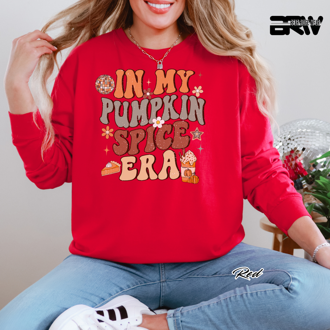 'In My Pumpkin Spice Era' Fall Long-Sleeve Tee