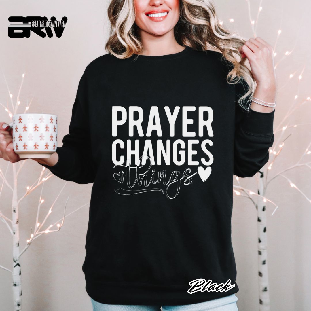 'Prayer Changes Things' Faith Long Sleeve Tee